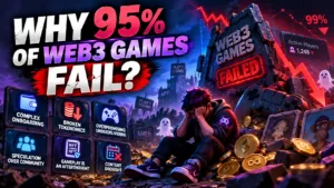 Web3 games fail due to poor gameplay, broken tokenomics, and low player retention