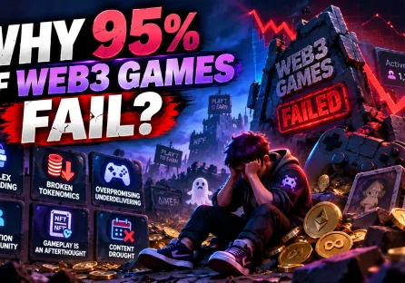 Web3 games fail due to poor gameplay, broken tokenomics, and low player retention